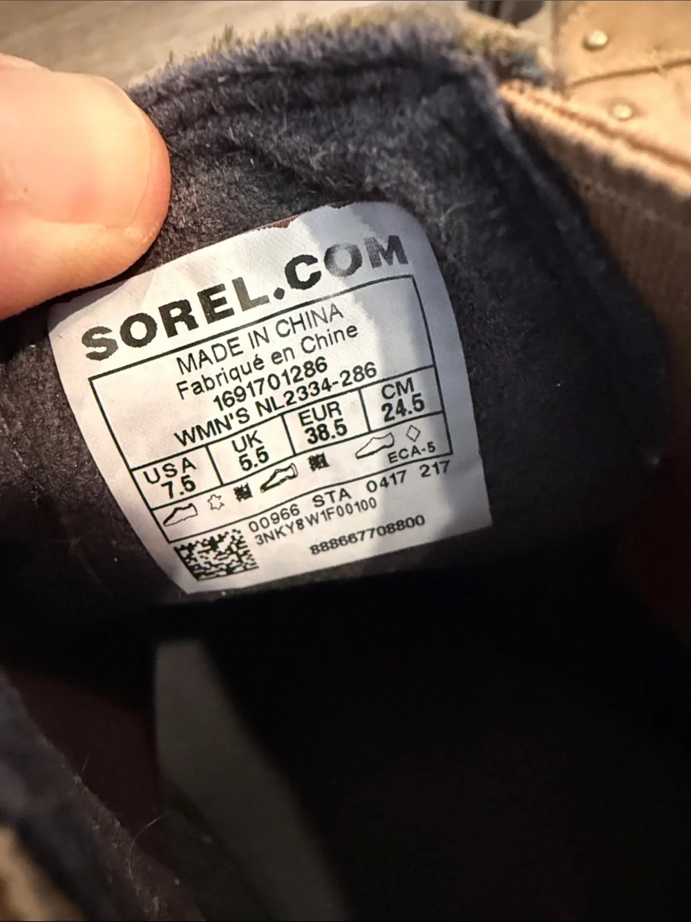 Sorel Women’s Lea Wedge Platform Booties Boots in Brown Leather Size 7.5